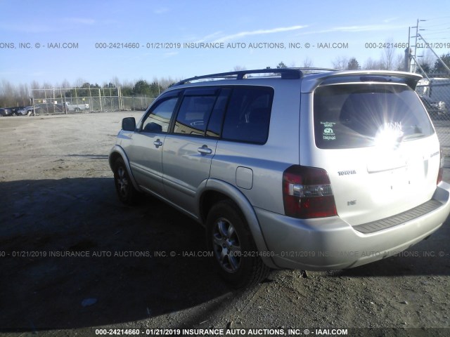 JTEGP21A840024321 - 2004 TOYOTA HIGHLANDER LIMITED SILVER photo 3