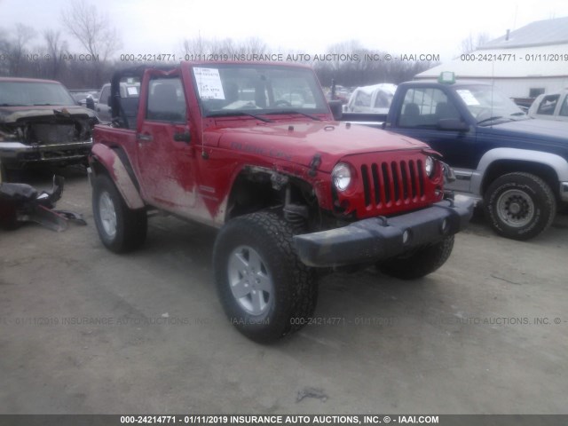 1J4AA2D17BL613311 - 2011 JEEP WRANGLER SPORT RED photo 1