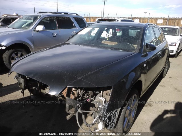 WAUKH74F78N065285 - 2008 AUDI A6 AVANT QUATTRO BLACK photo 2