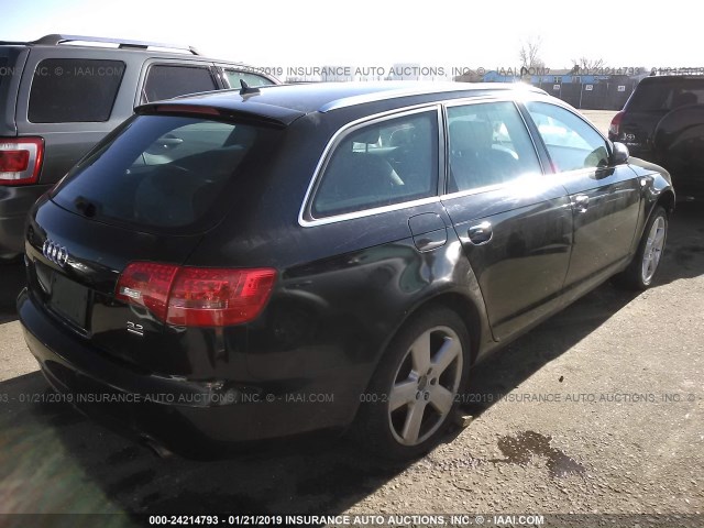 WAUKH74F78N065285 - 2008 AUDI A6 AVANT QUATTRO BLACK photo 4