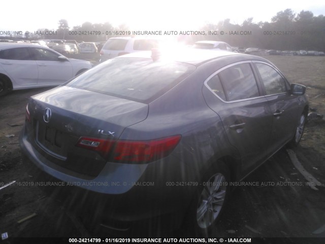 19VDE1F32DE004969 - 2013 ACURA ILX 20 GRAY photo 4