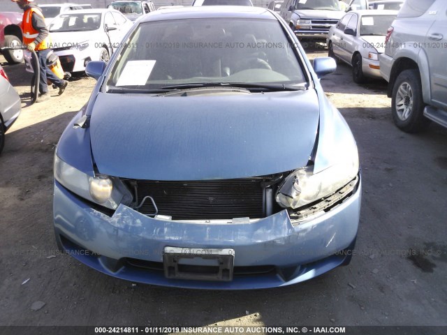 2HGFA1F90AH538795 - 2010 HONDA CIVIC EXL BLUE photo 6