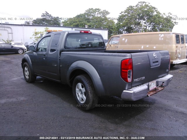 1N6AD06U08C412591 - 2008 NISSAN FRONTIER KING CAB LE/SE/OFF ROAD GRAY photo 3