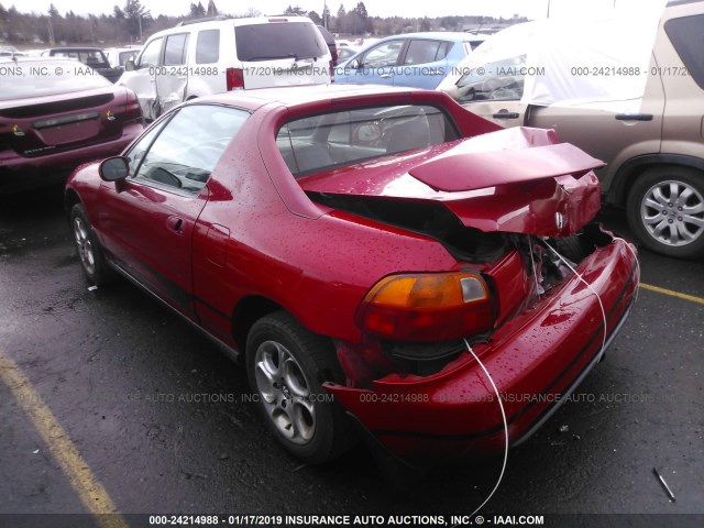 JHMEH6162SS002021 - 1995 HONDA CIVIC DEL SOL SI RED photo 3