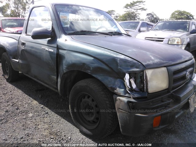 4TANL42N3YZ679438 - 2000 TOYOTA TACOMA GREEN photo 6