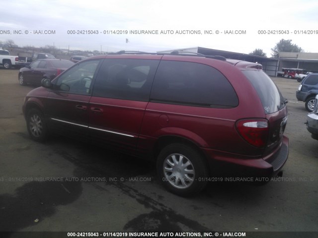 2C4GP54L23R353782 - 2003 CHRYSLER TOWN & COUNTRY LXI RED photo 3