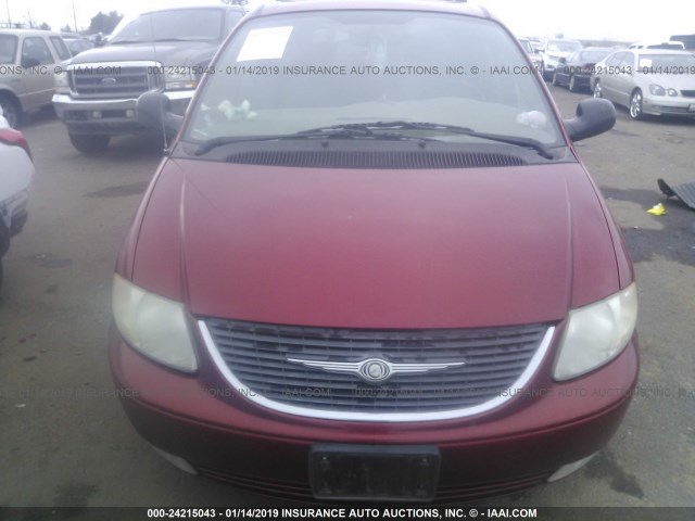2C4GP54L23R353782 - 2003 CHRYSLER TOWN & COUNTRY LXI RED photo 6