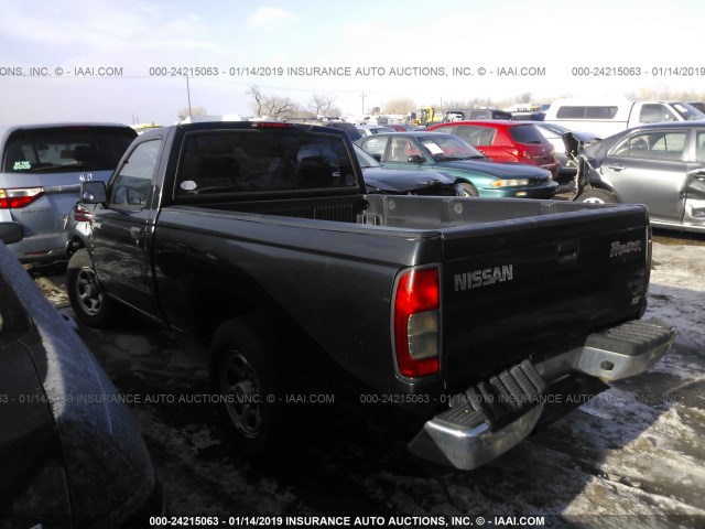 1N6DD21S4YC400412 - 2000 NISSAN FRONTIER XE BLACK photo 3