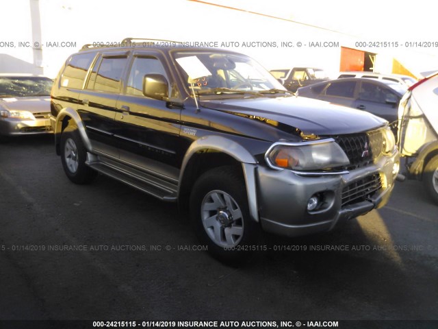 JA4MT31H9YP013485 - 2000 MITSUBISHI MONTERO SPORT LS/SPORT XLS BLACK photo 1