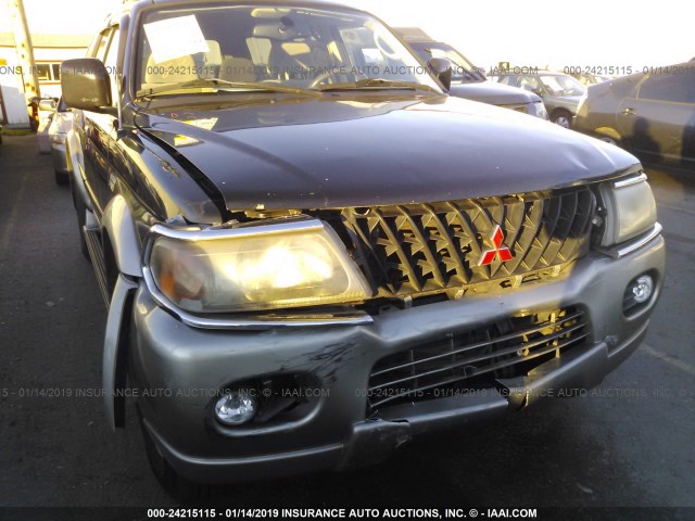 JA4MT31H9YP013485 - 2000 MITSUBISHI MONTERO SPORT LS/SPORT XLS BLACK photo 6