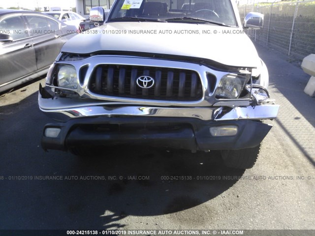 5TEGN92N63Z185592 - 2003 TOYOTA TACOMA DOUBLE CAB PRERUNNER SILVER photo 6