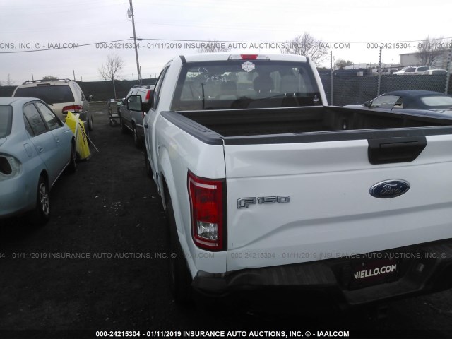 1FTEX1CF1HKC26409 - 2017 FORD F150 SUPER CAB WHITE photo 3