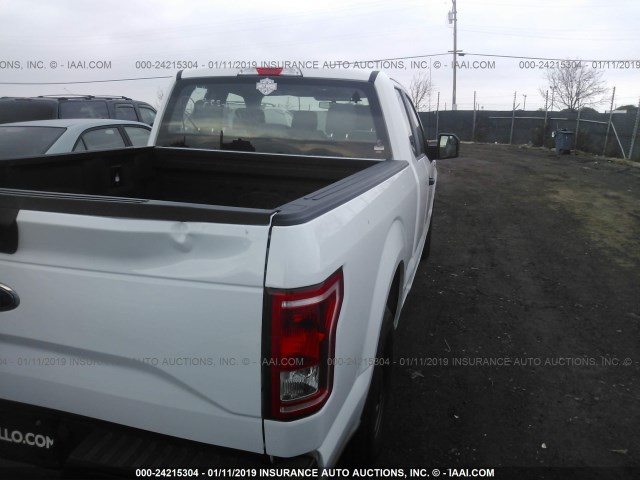 1FTEX1CF1HKC26409 - 2017 FORD F150 SUPER CAB WHITE photo 4