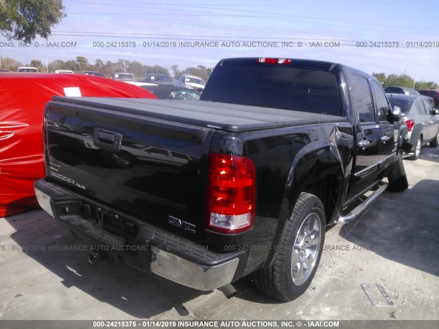 3GTP1VE01BG351306 - 2011 GMC SIERRA C1500 SLE BLACK photo 4