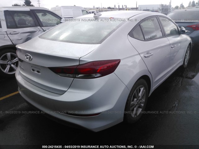 5NPD84LF1JH294580 - 2018 HYUNDAI ELANTRA SEL/VALUE/LIMITED GRAY photo 4