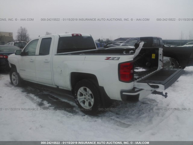 1GCVKREC6JZ143913 - 2018 CHEVROLET SILVERADO K1500 LT WHITE photo 3