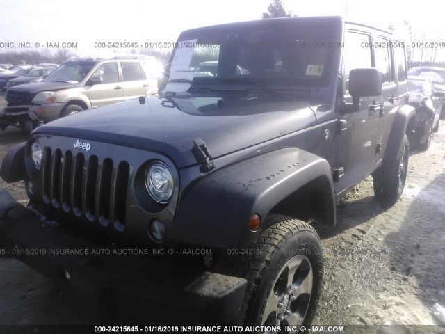 1C4HJWDG7HL626830 - 2017 JEEP WRANGLER UNLIMITE SPORT GRAY photo 2