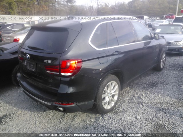 5UXKR0C51F0K54507 - 2015 BMW X5 XDRIVE35I BLACK photo 4