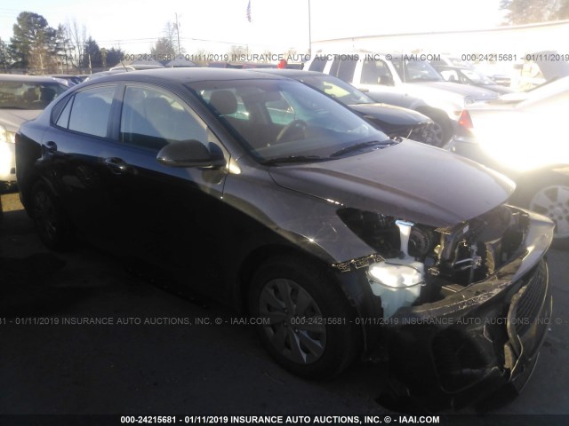 3KPA24AB6JE137362 - 2018 KIA RIO LX/S BLACK photo 1