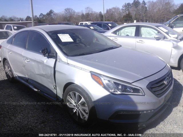 5NPE34AF1FH019529 - 2015 HYUNDAI SONATA SPORT/LIMITED SILVER photo 1