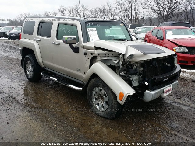 5GTEN13E588104719 - 2008 HUMMER H3 GRAY photo 1