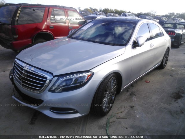 WDDUG8CB6FA193000 - 2015 MERCEDES-BENZ S 550 GRAY photo 2