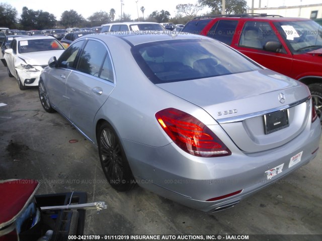 WDDUG8CB6FA193000 - 2015 MERCEDES-BENZ S 550 GRAY photo 3