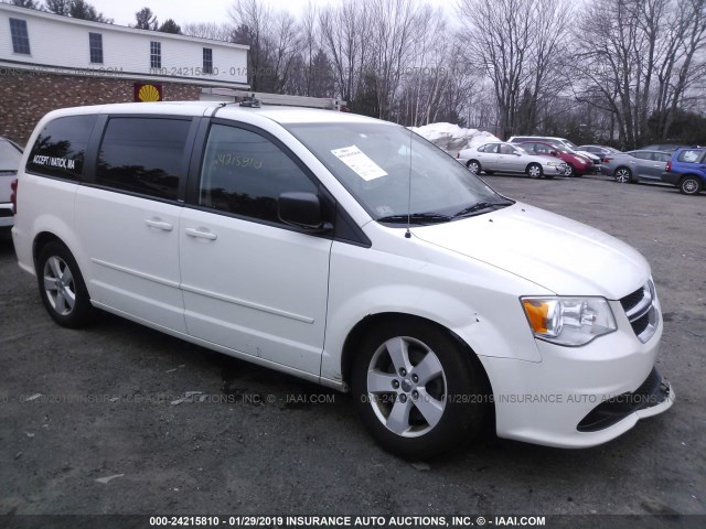 2C4RDGBG0DR780804 - 2013 DODGE GRAND CARAVAN SE WHITE photo 1