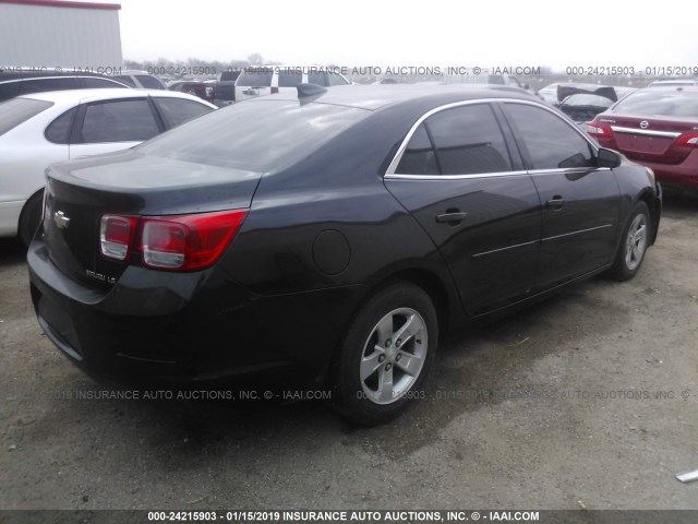 1G11B5SL2FF114986 - 2015 CHEVROLET MALIBU LS BLACK photo 4