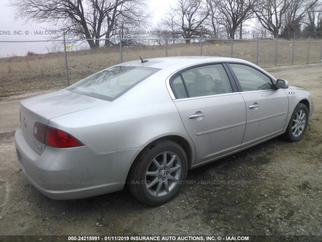 1G4HD57217U120240 - 2007 BUICK LUCERNE CXL SILVER photo 4