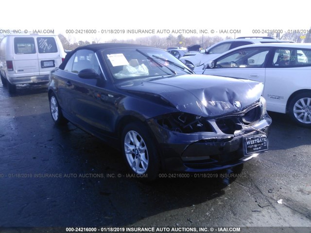 WBAUL73509VE86494 - 2009 BMW 128 I Dark Blue photo 1