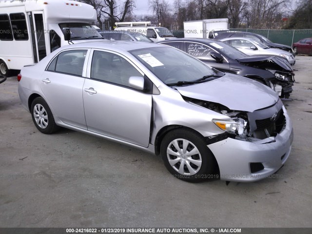 1NXBU4EE6AZ357326 - 2010 TOYOTA COROLLA S/LE/XLE SILVER photo 1