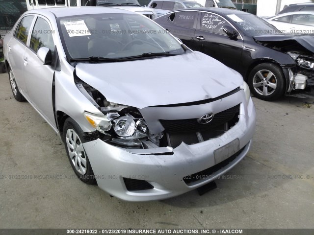 1NXBU4EE6AZ357326 - 2010 TOYOTA COROLLA S/LE/XLE SILVER photo 6