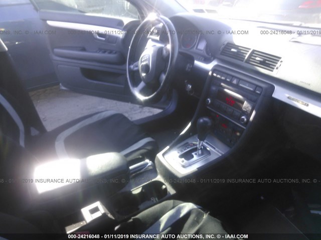 WAUDF78E88A063407 - 2008 AUDI A4 2.0T QUATTRO SILVER photo 5