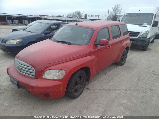 3GNDA23D08S593797 - 2008 CHEVROLET HHR LT RED photo 2