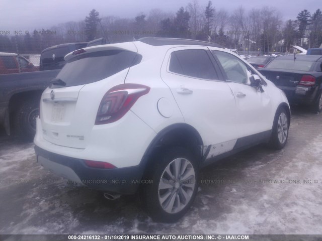 KL4CJESB3JB535118 - 2018 BUICK ENCORE PREFERRED WHITE photo 4