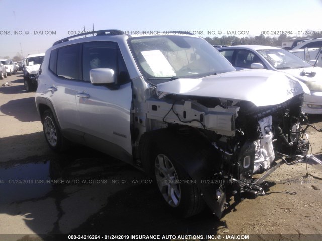 ZACCJABB5JPJ20352 - 2018 JEEP RENEGADE LATITUDE SILVER photo 1