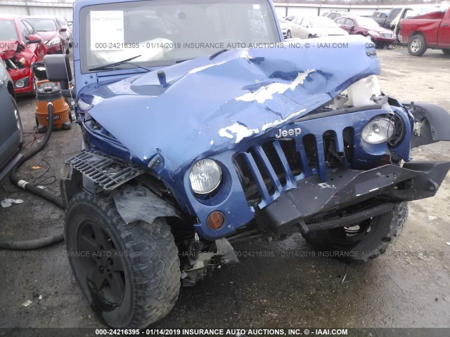 1J4BA3H12AL104925 - 2010 JEEP WRANGLER UNLIMITE SPORT BLUE photo 6