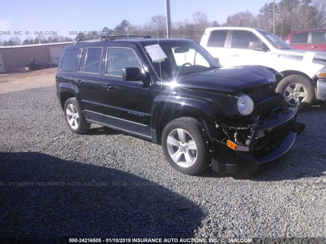 1C4NJRFB8ED728391 - 2014 JEEP PATRIOT LATITUDE BLACK photo 1