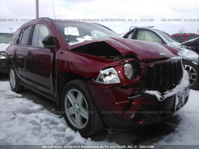 1J4NT4FA0AD659317 - 2010 JEEP COMPASS SPORT MAROON photo 1