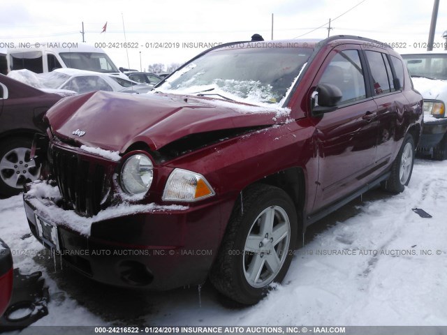 1J4NT4FA0AD659317 - 2010 JEEP COMPASS SPORT MAROON photo 2