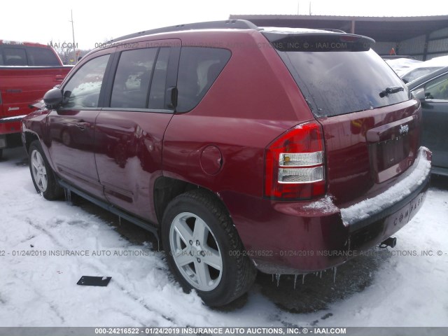 1J4NT4FA0AD659317 - 2010 JEEP COMPASS SPORT MAROON photo 3