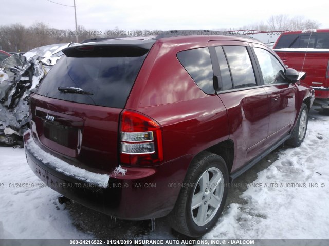 1J4NT4FA0AD659317 - 2010 JEEP COMPASS SPORT MAROON photo 4