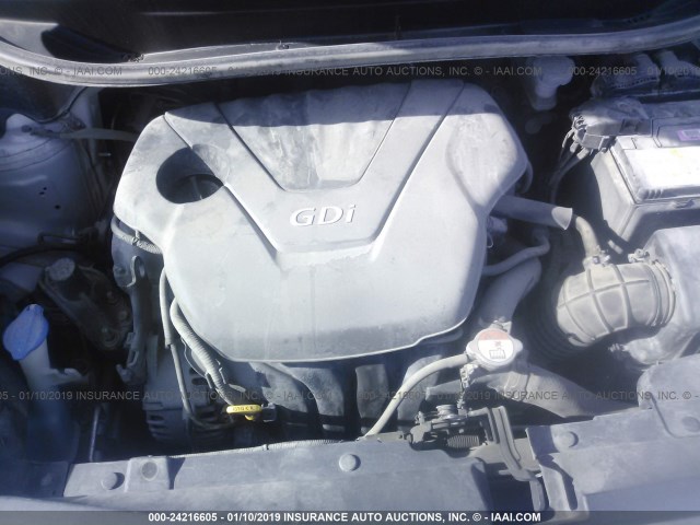 KNADN4A34E6338649 - 2014 KIA RIO EX SILVER photo 10