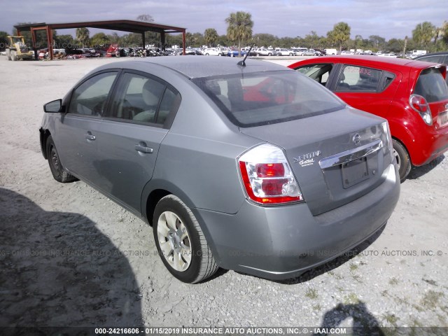 3N1AB6AP2AL669424 - 2010 NISSAN SENTRA 2.0/2.0S/SR/2.0SL SILVER photo 3