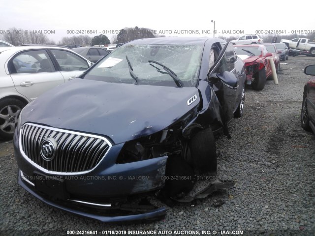 1G4GD5G32EF250789 - 2014 BUICK LACROSSE PREMIUM BLUE photo 6