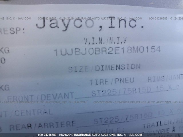 1UJBJ0BR2E18M0154 - 2014 JAYCO JAY FLIGHT SERIES  Unknown photo 9