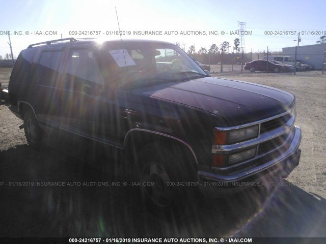 1GNEK13R6WJ355930 - 1998 CHEVROLET TAHOE K1500 BURGUNDY photo 1