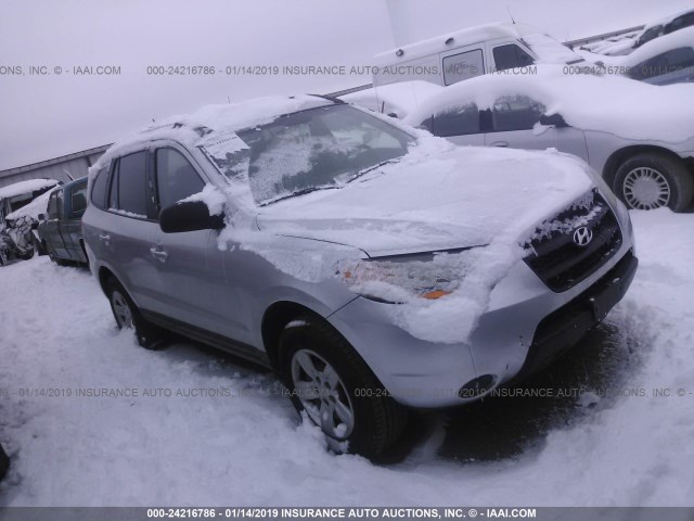 5NMSG73D39H238031 - 2009 HYUNDAI SANTA FE GLS SILVER photo 1