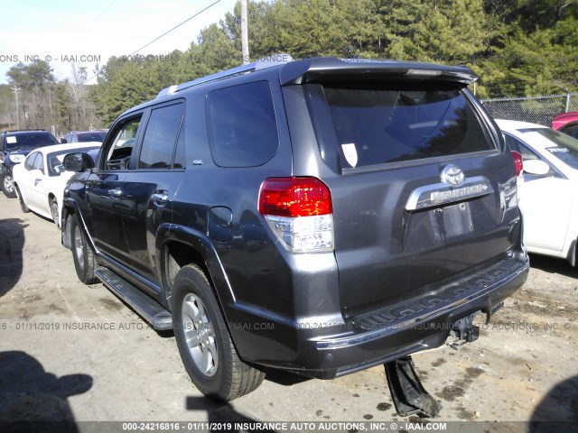 JTEZU5JR7A5011521 - 2010 TOYOTA 4RUNNER SR5/SPORT GRAY photo 3